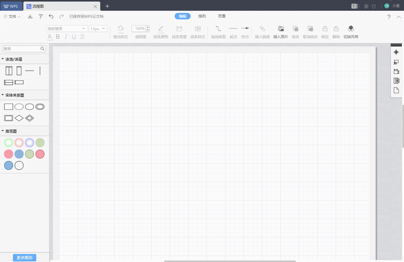 如何在流程图中插入泳池/泳道?